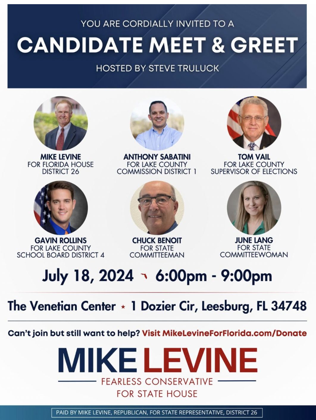 Join Team Levine This Thursday